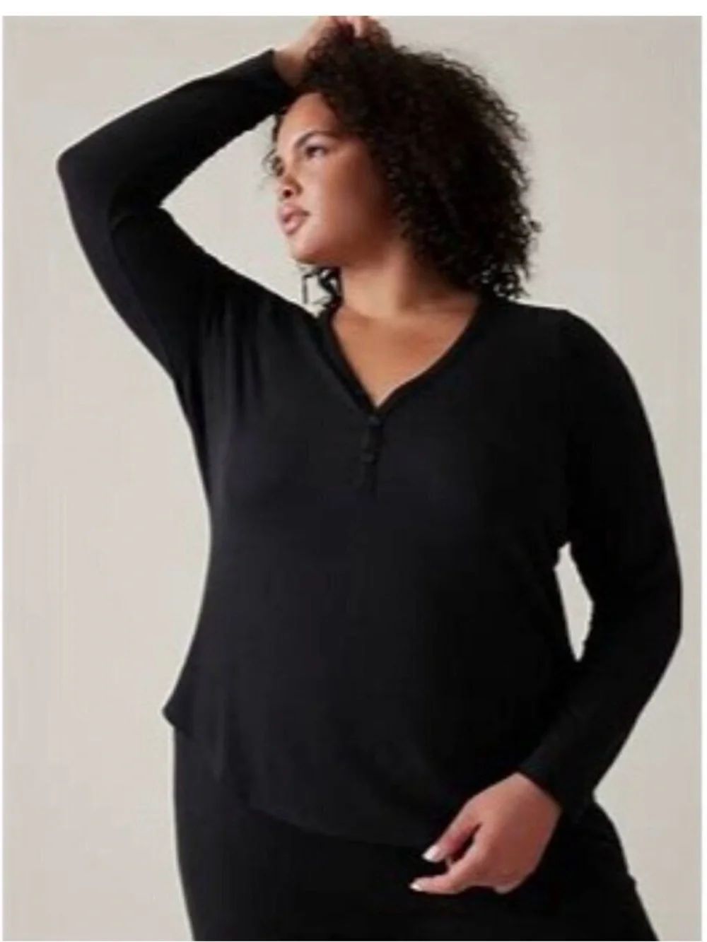 Athleta Wind Down Sleep Top
NEW with tags NWT Black 2X Waffle